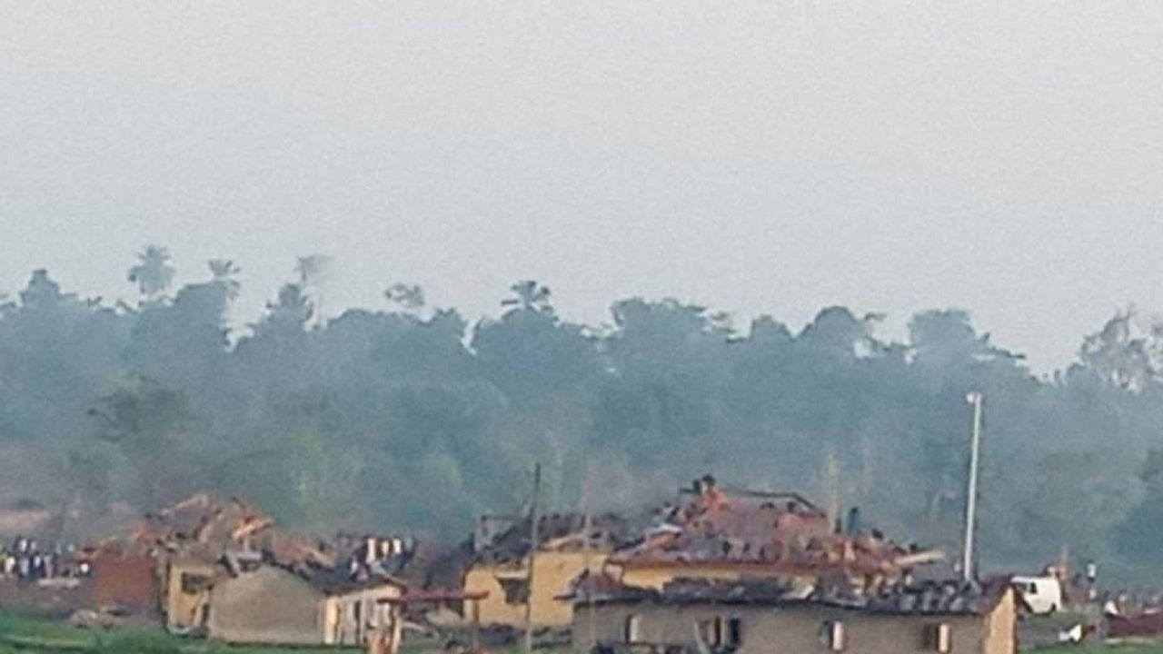 BREAKING: Truck Carrying Dynamite Explodes in Akure, Destroys Church, Houses