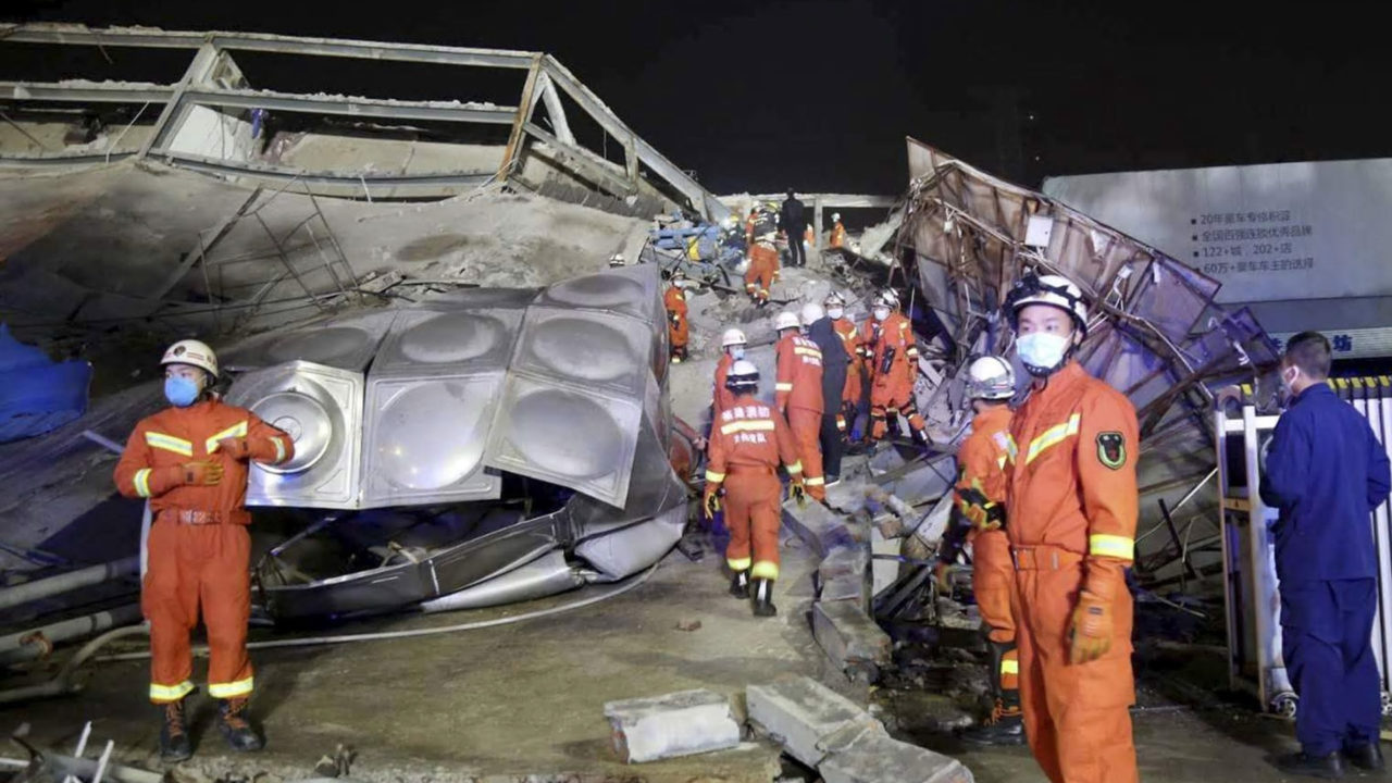 Hotel Used for Coronavirus Quarantine in China, Collapses, 70 People Trapped