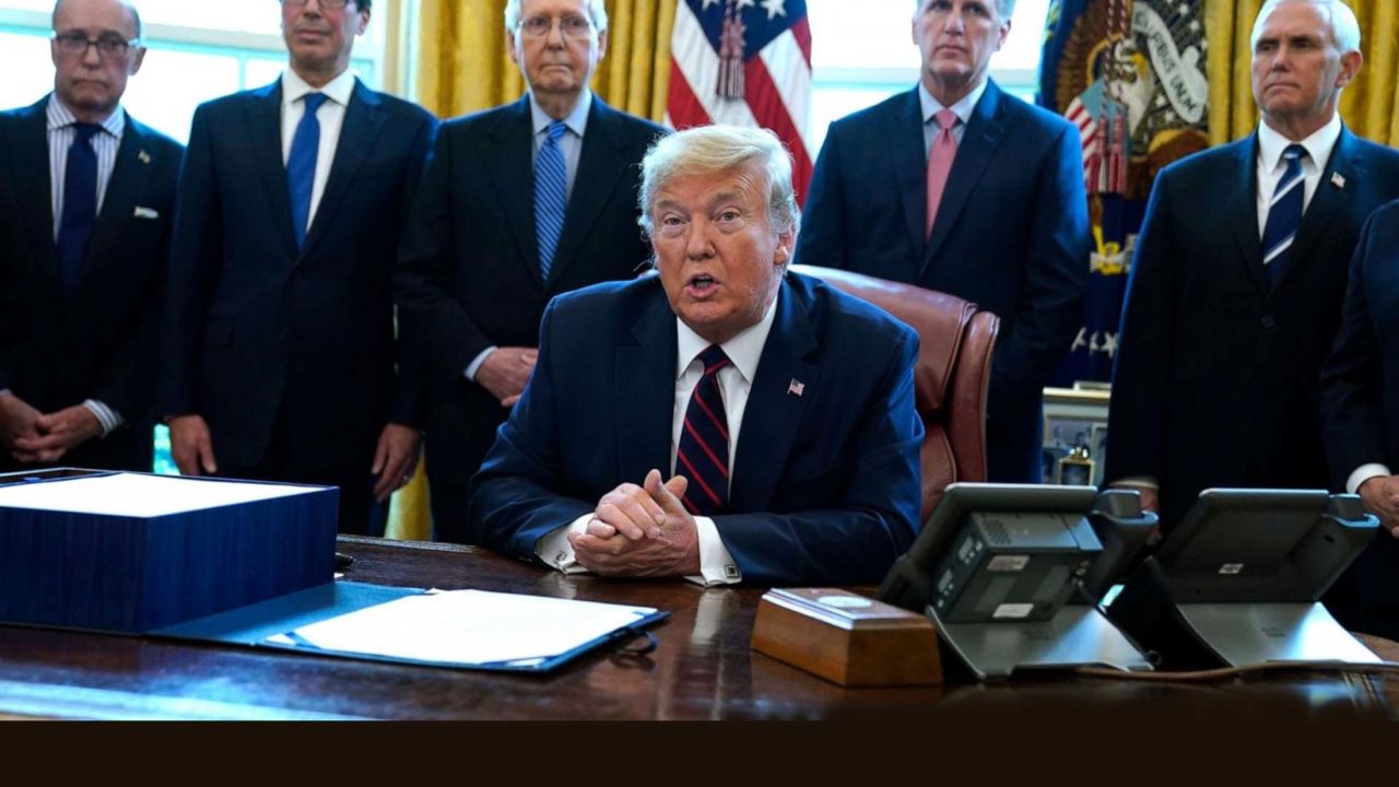 Trump Signs $2.2T Coronavirus Stimulus Package After Swift Congressional Votes