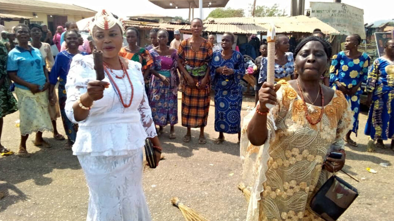 Hundreds Of Women Protests Half Naked In Ondo