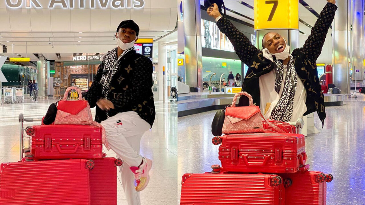 James Brown Dons Masculine Outfit As He Arrives London For The First Time