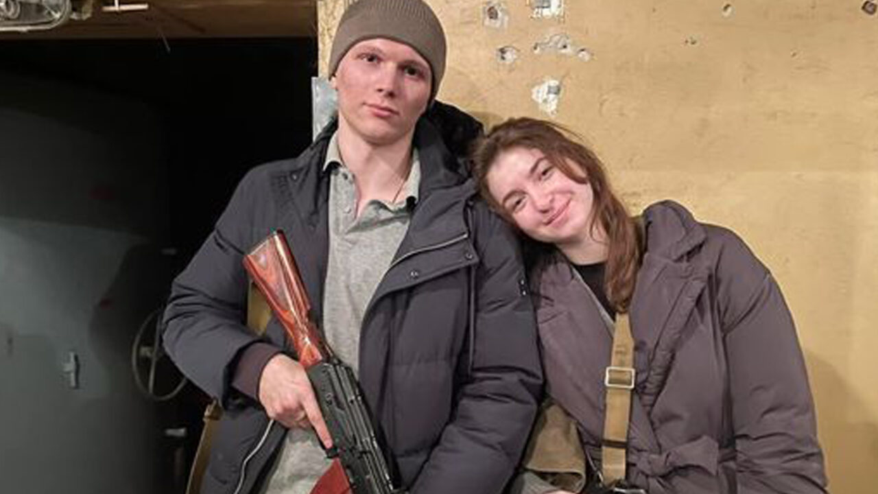 Newly-wed Ukrainian Couple Bunk Honeymoon, Collect Rifles To Defend Their Country
