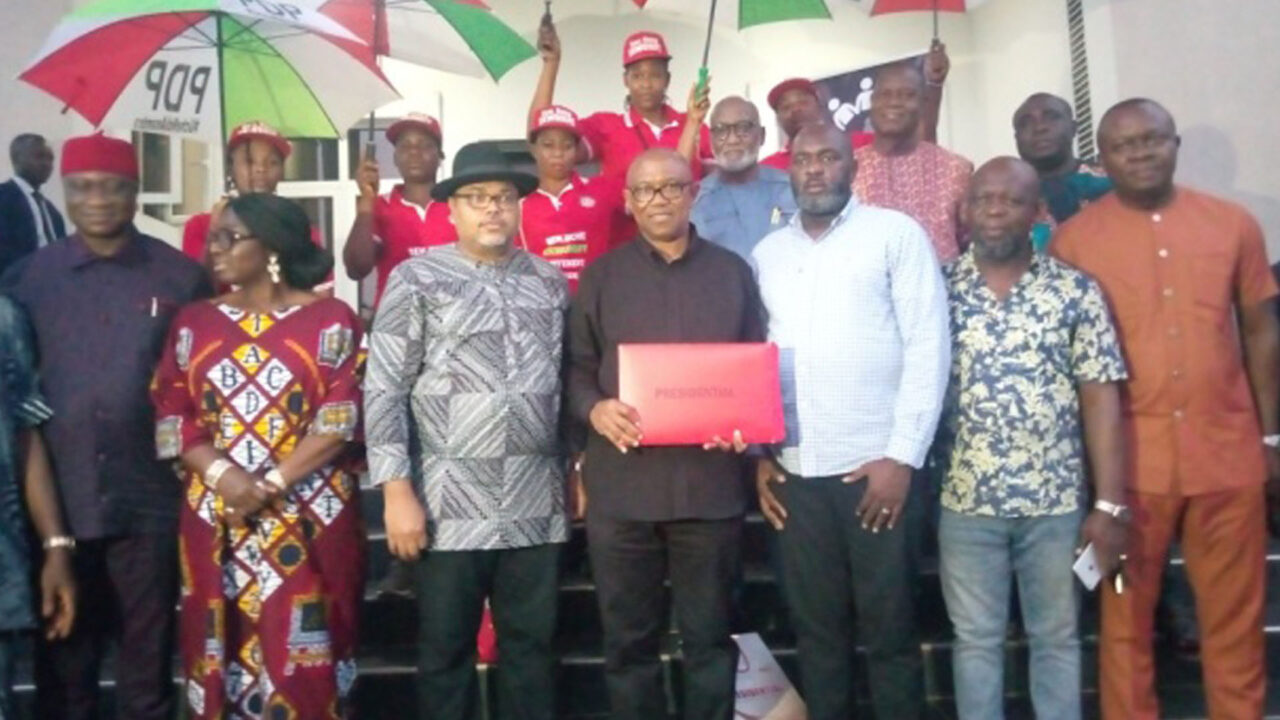Pressure Group Delivers PDP Presidential Nomination Form to Peter Obi Free