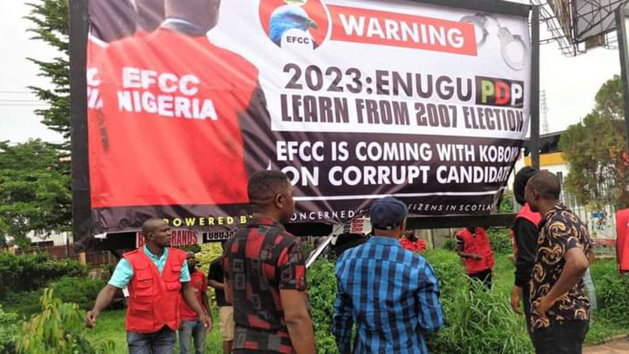 EFCC Arrests Advertisement Executive in Coal City, Pulls Down Advert
