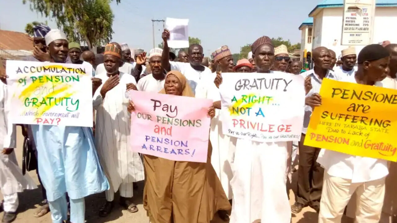 Pensioners In Taraba State Stage A Protest Again