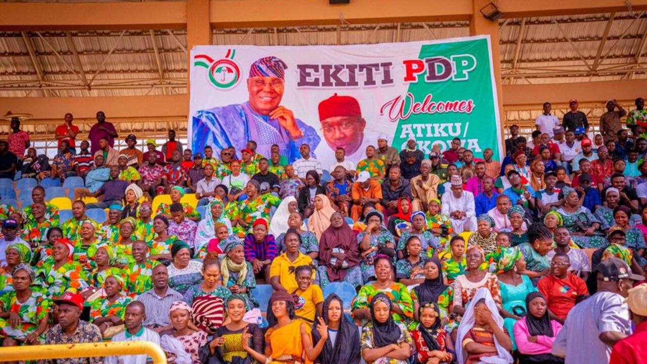 Tears of Joy, Atiku Abubakar at the PDP Presidential Campaign in Ado Ekiti