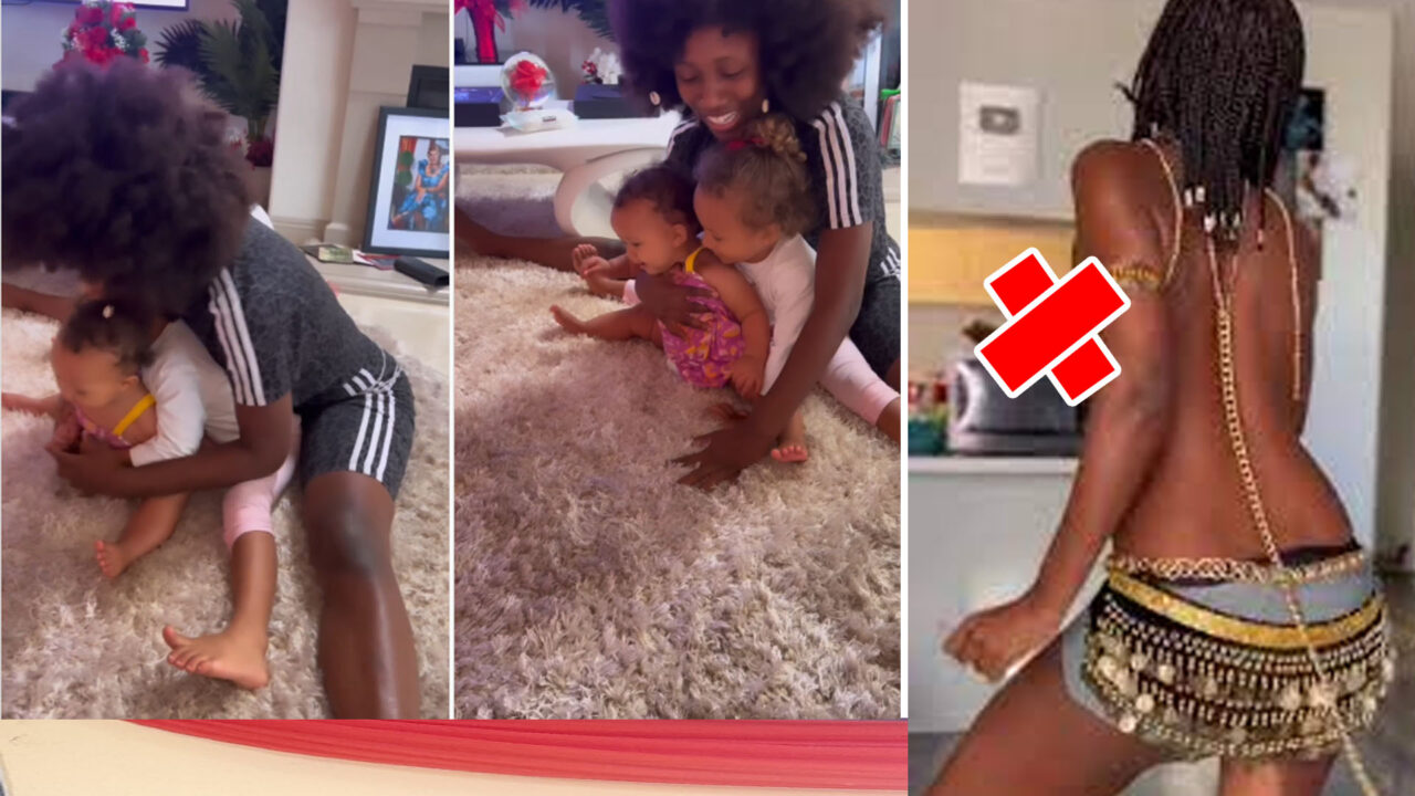Video of Korra Obidi Stretching Her Daughters’ Legs Spark Debate
