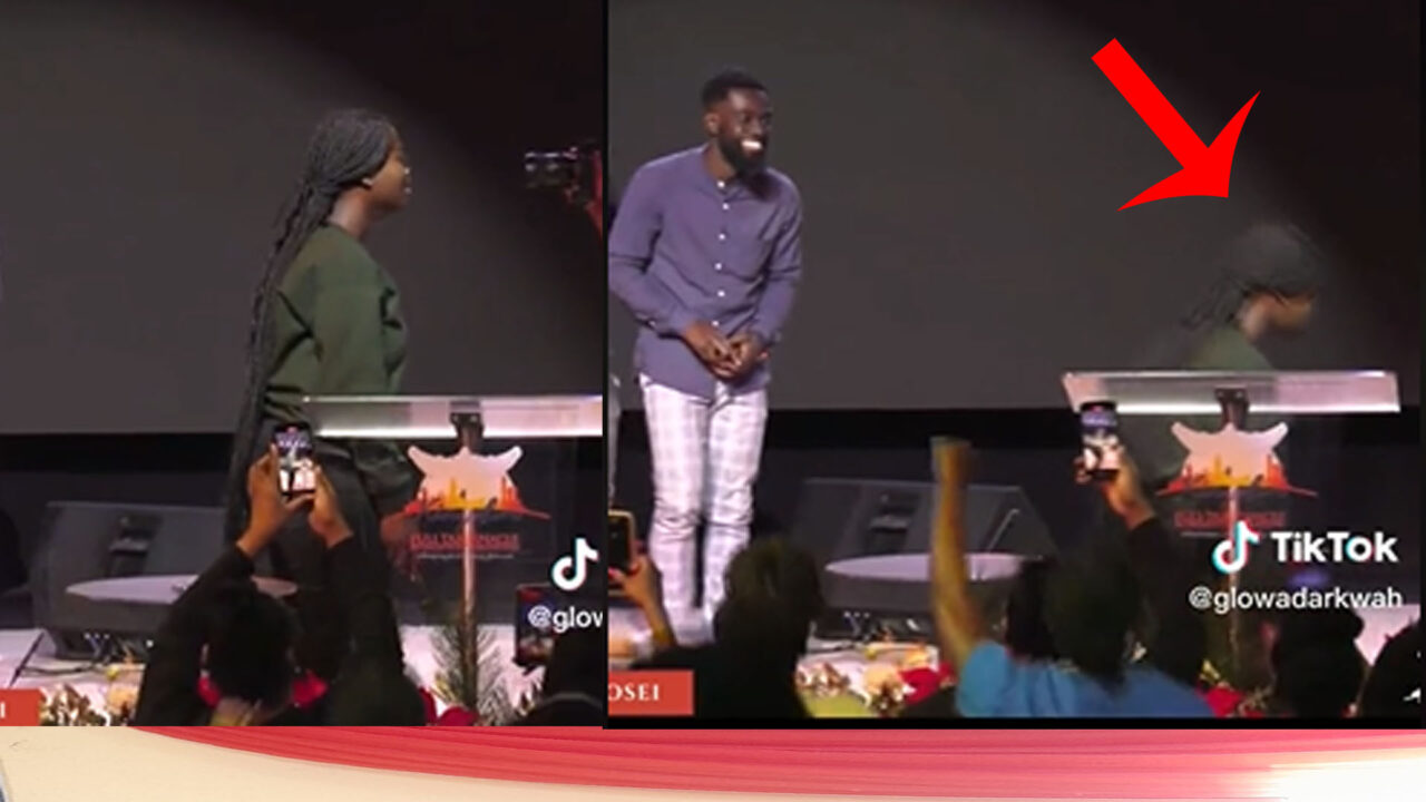 Watch As Lady Faints in Church After Lover Shocks Her With A Proposal