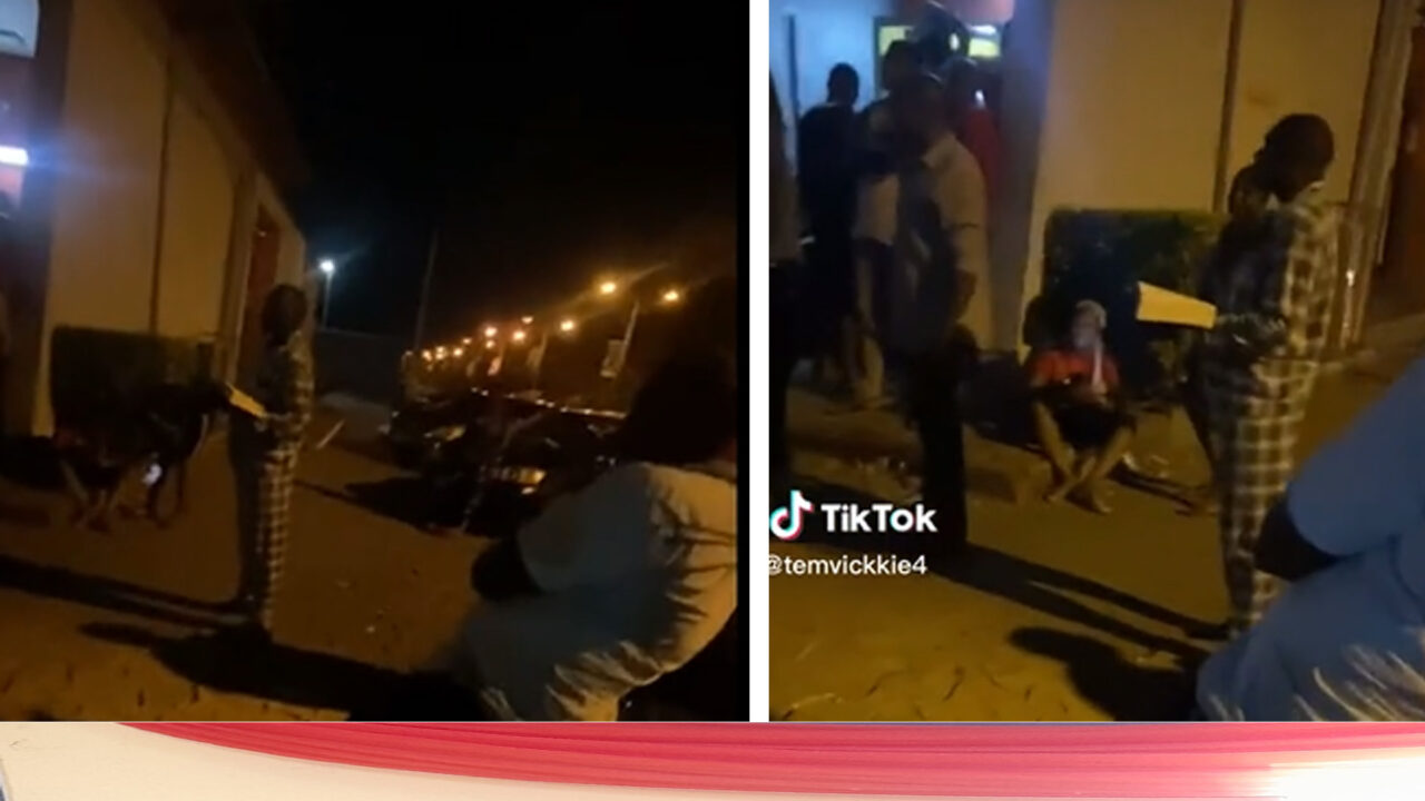 Watch video of Nigerians holding morning devotion at ATM Gallery