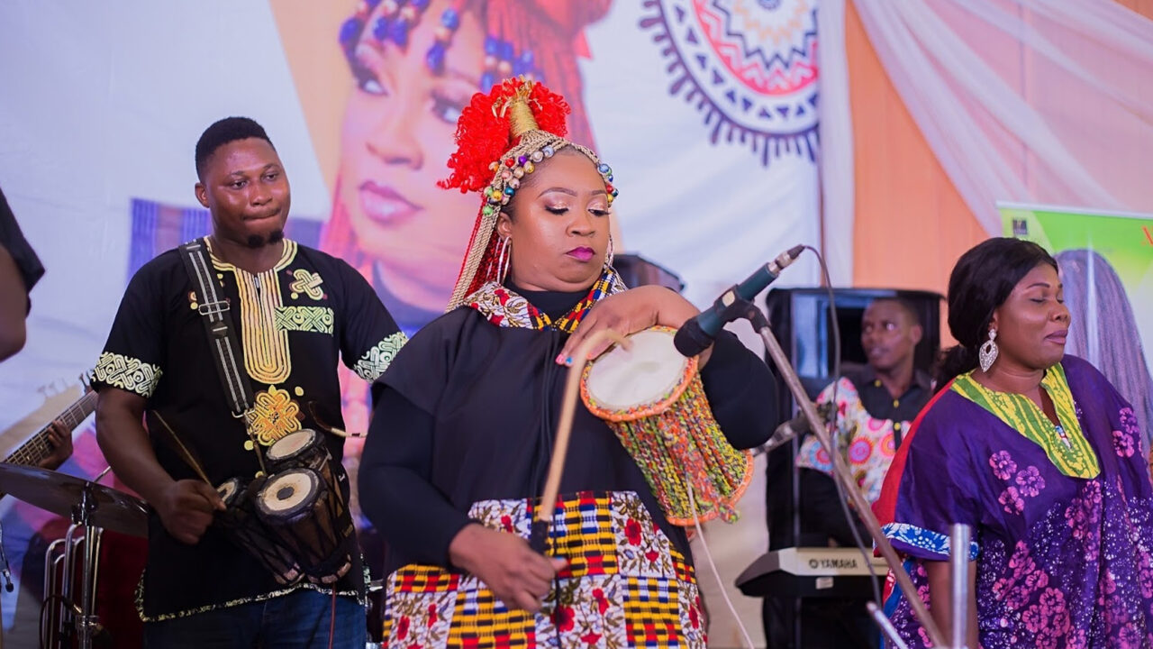 First African female talking drummer, Ara transforms Lagos, street urchins