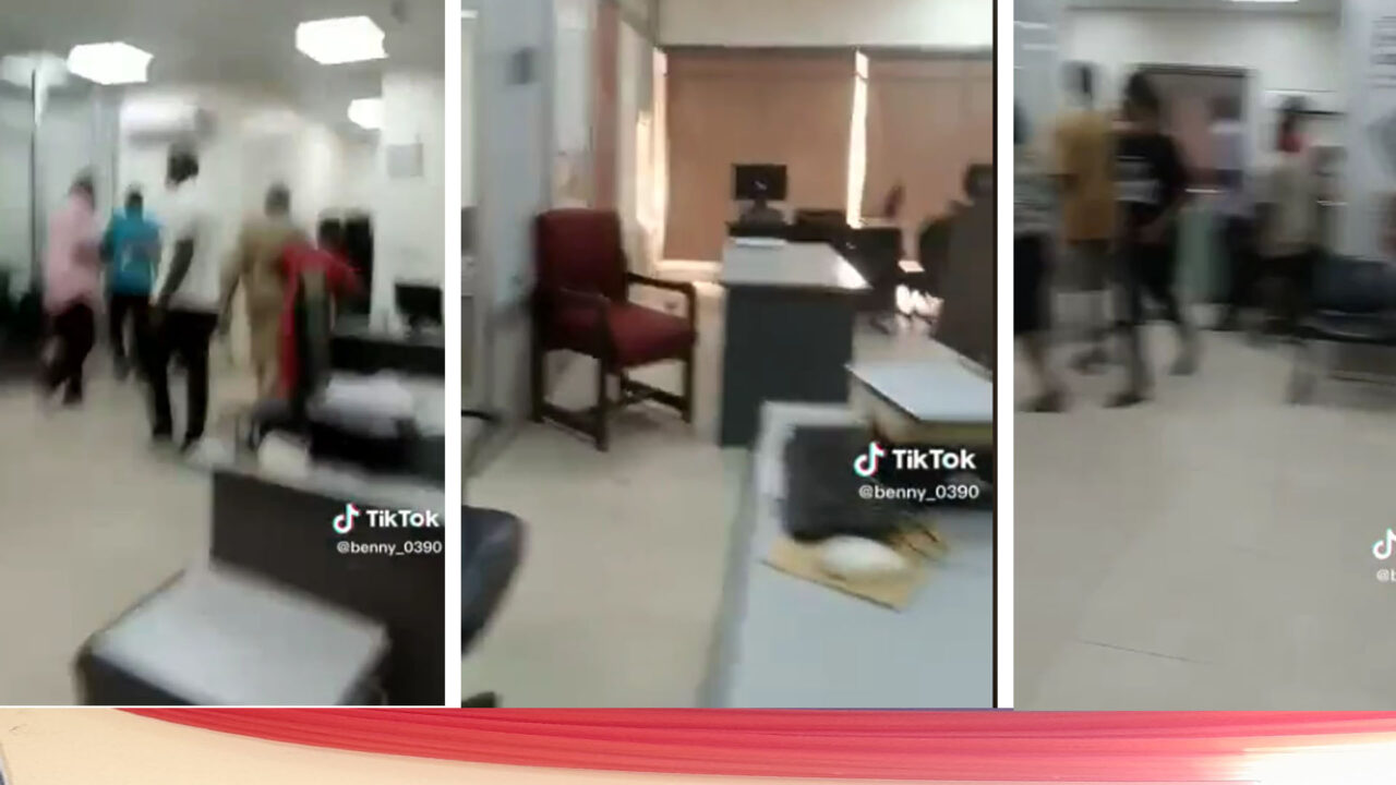 Bankers run for their lives as mob breaks into bank premises in viral video