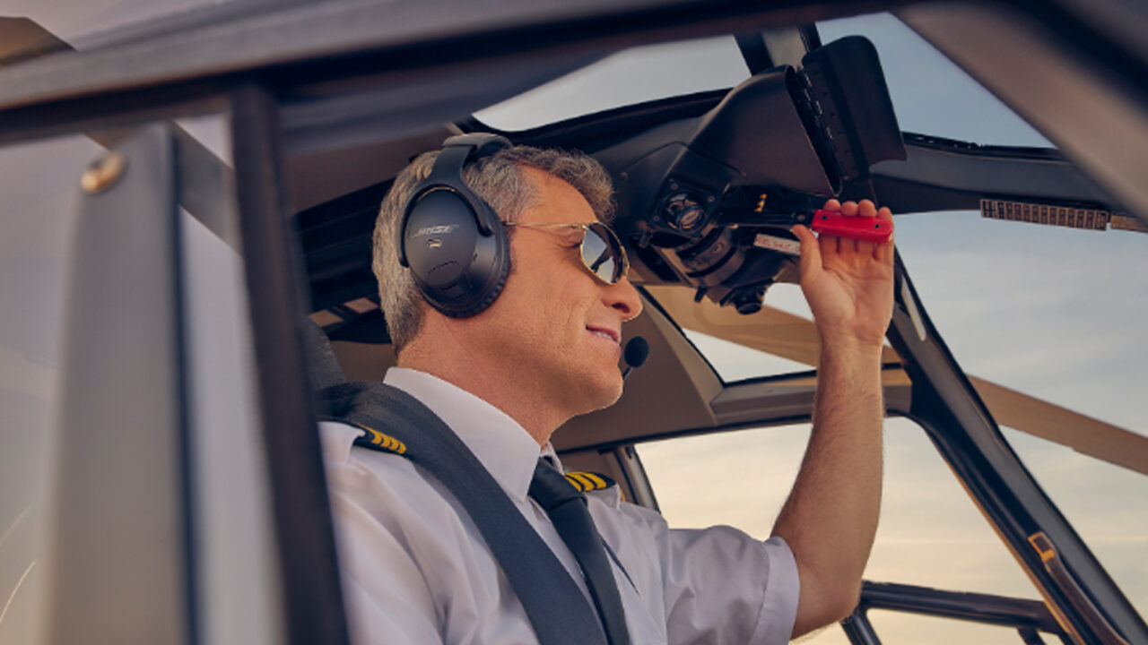 Matt Ruwe says Bose’s new product, the A30 aviation headset is designed for maximum comfort