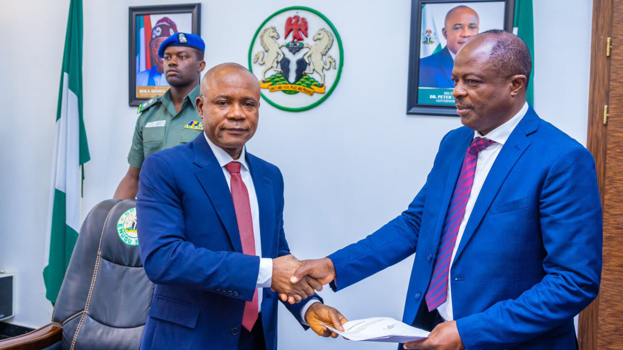 Enugu State Gov. Mbah Swears-In Chief Of Staff, 6 Special Advisers