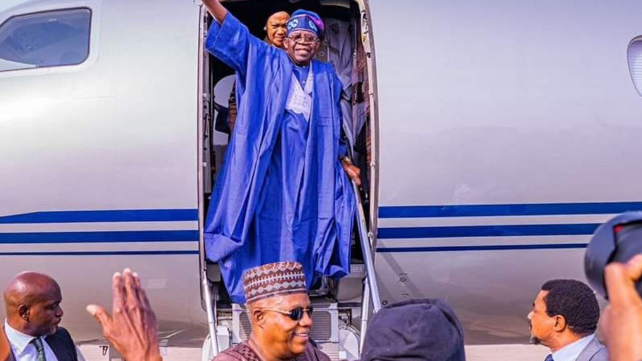 President Tinubu returns to Abuja after one week abroad