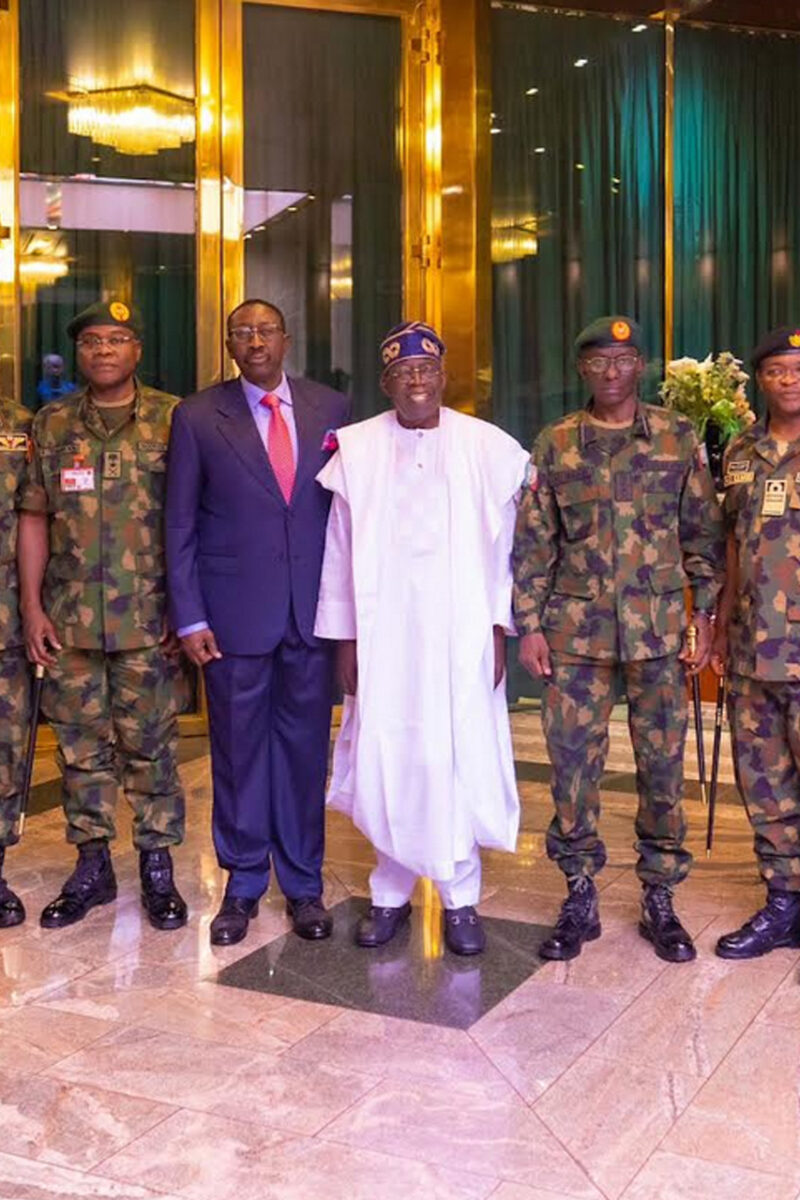 Tinubu meets service chiefs in Aso Rock 72hrs after inauguration