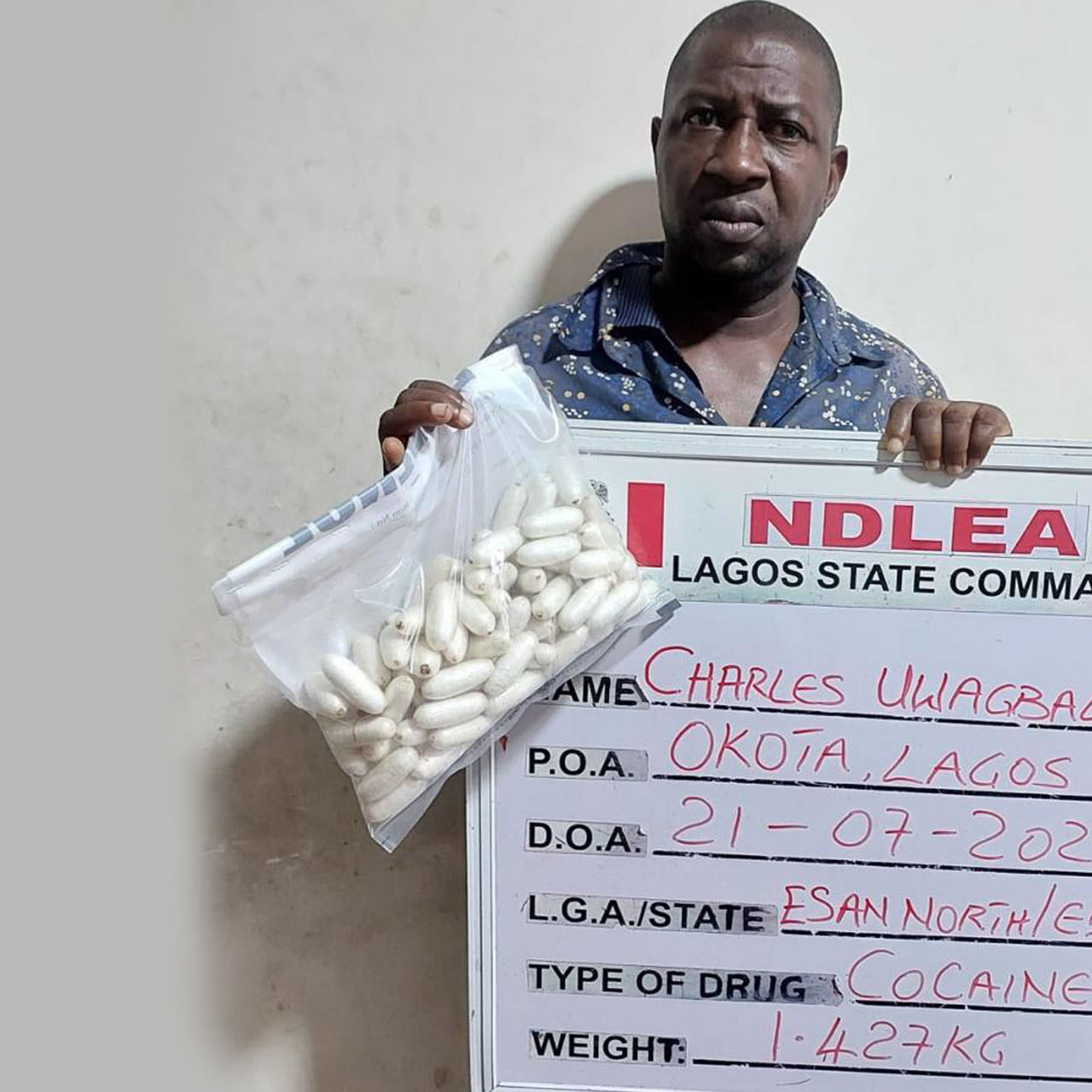 NDLEA Arrest Notorious Drug Kingpin In Lagos