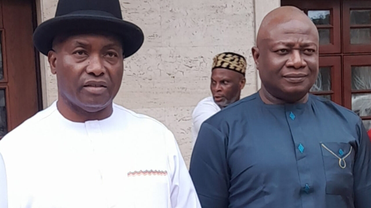 Senator Ifeanyi Ubah meets with Commissioner of Police, Remi Adeoye