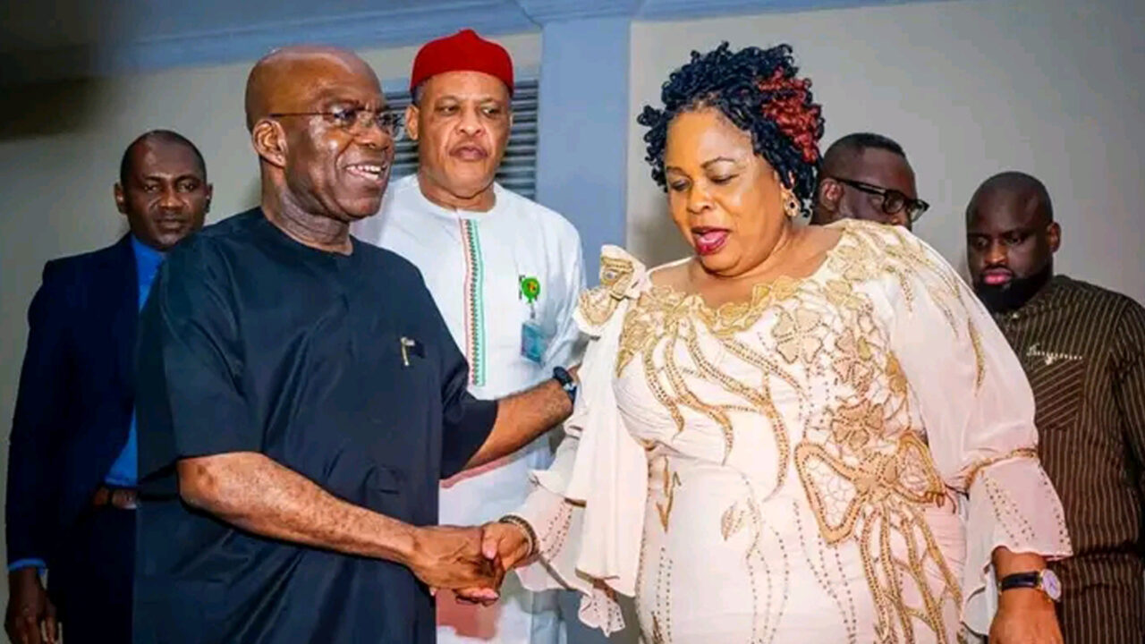 Former First Lady, Patience Jonathan praises Governor Otti for keeping Abia clean