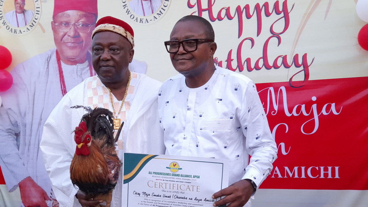 Chief Maja Umeh Installed as a Life Patron of APGA