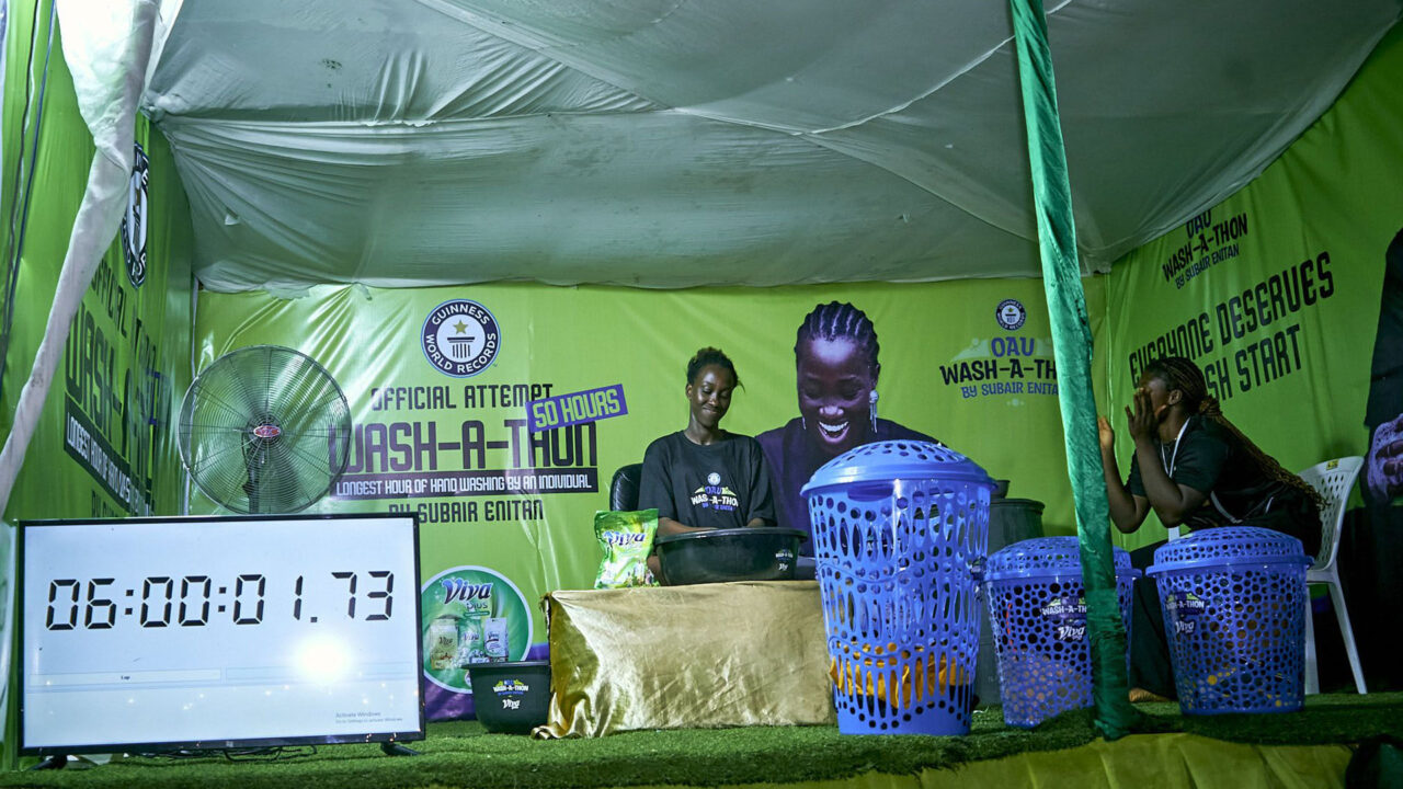 OAU student lands in hospital after 58-hour wash-a-thon