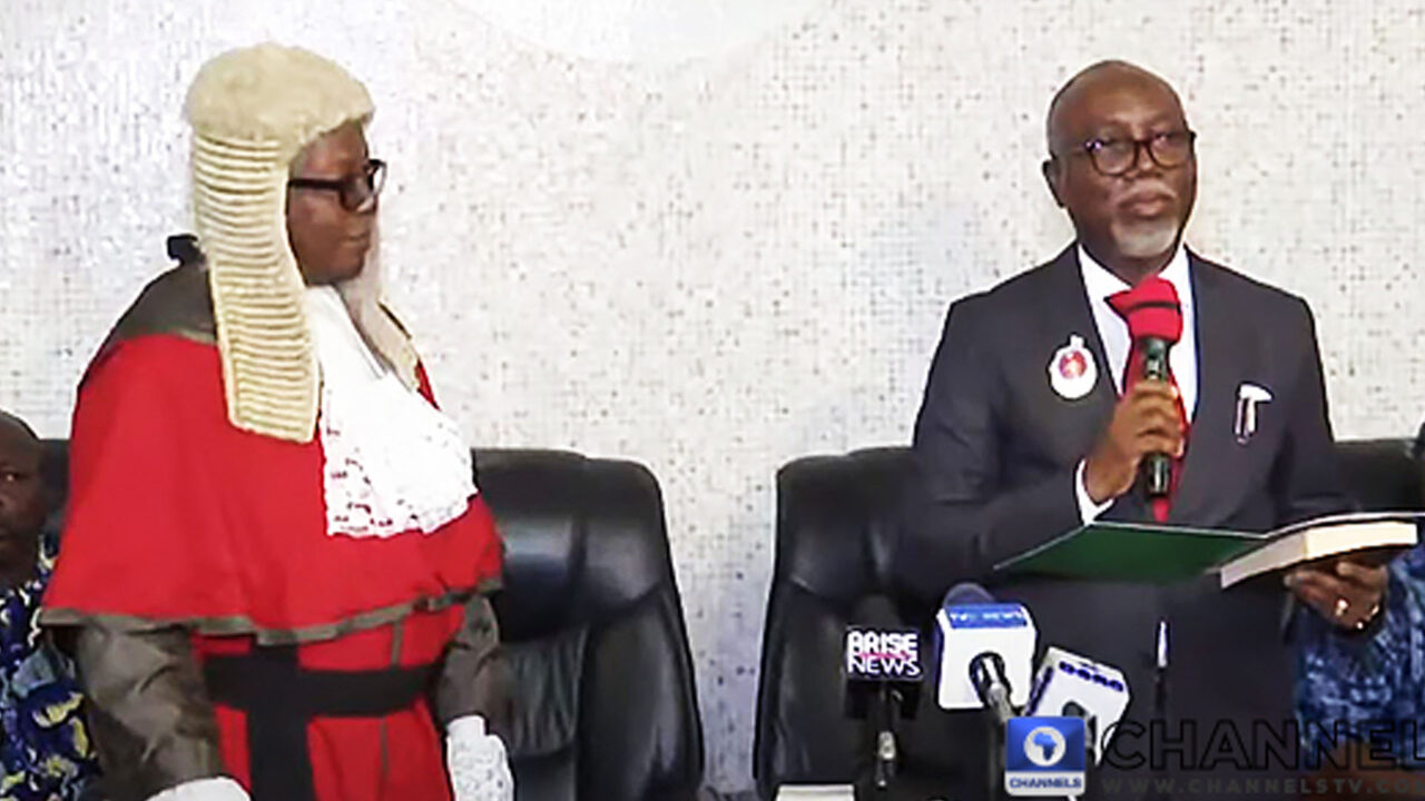 Aiyedatiwa sworn in as Ondo governor after Akeredolu’s death