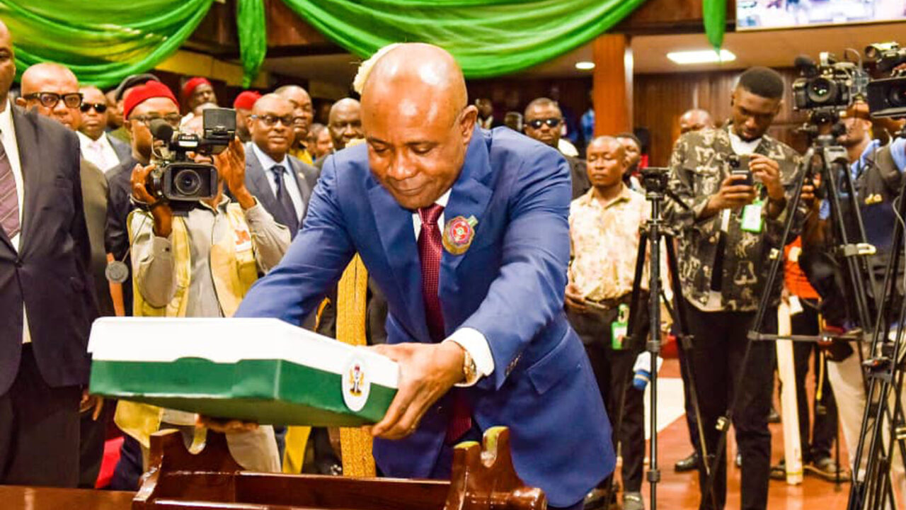 Gov. Mbah Presents Budget Estimate Of ₦521.56billion, Focus On Education.