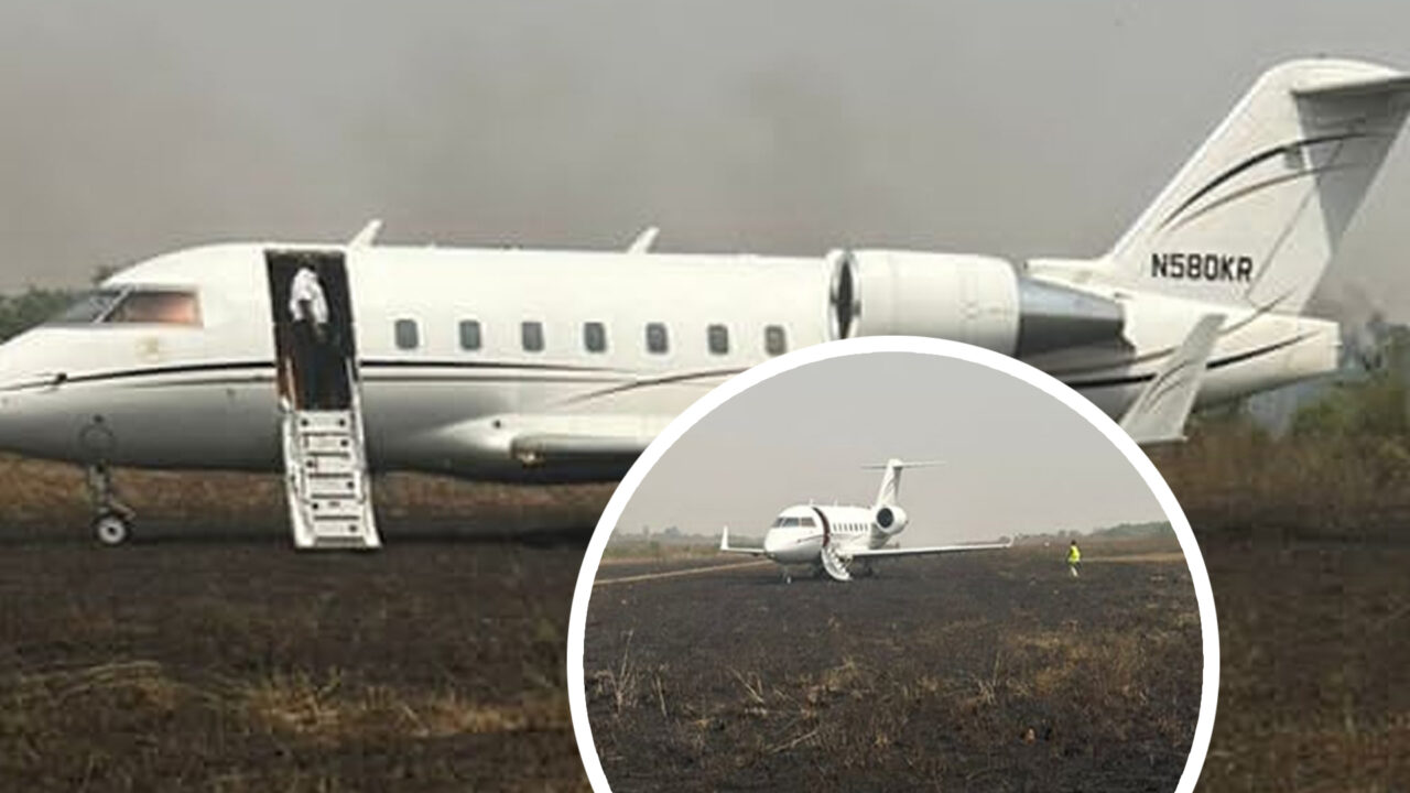 Private Jet With 10 Passengers Overshoots Runway In Ibadan