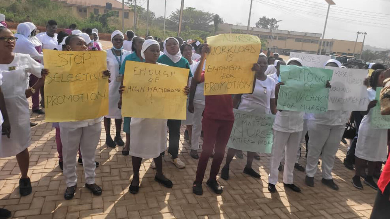 Nurses In Ogun State Stage Protest Over Promotion