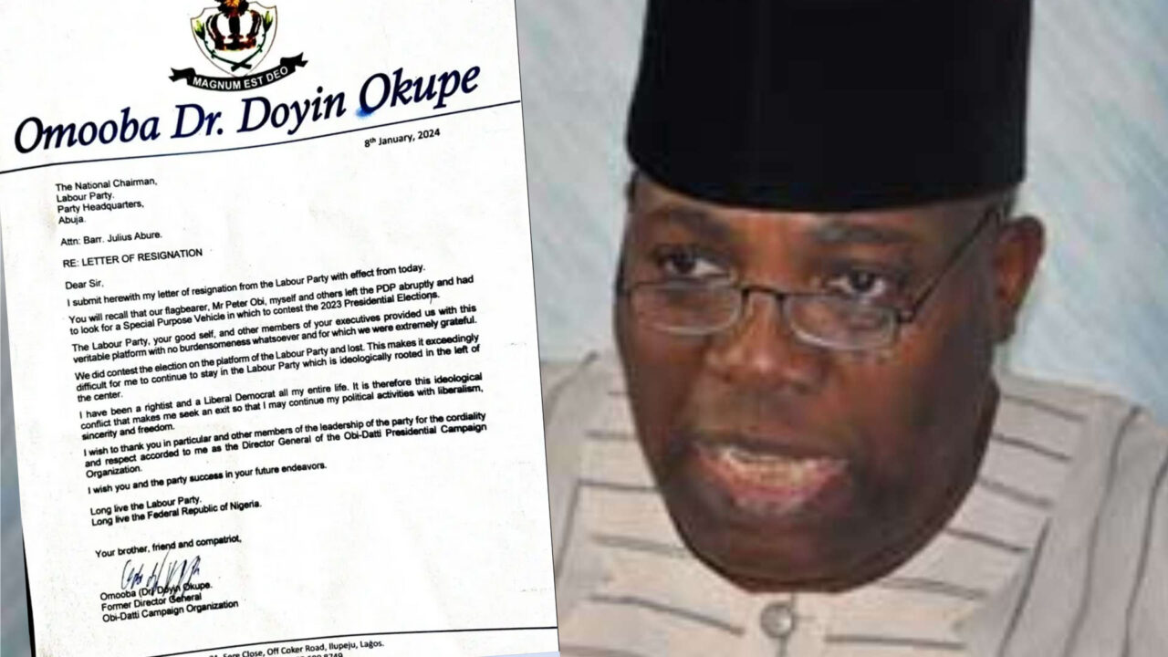 Doyin Okupe resigns from the Labour Party