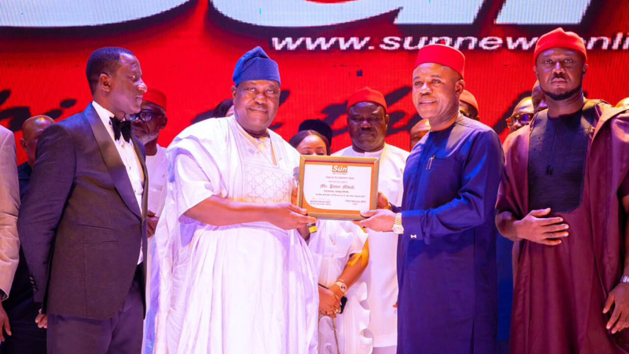 Mbah Receives SUN Governor Award For Impressive Start In Office
