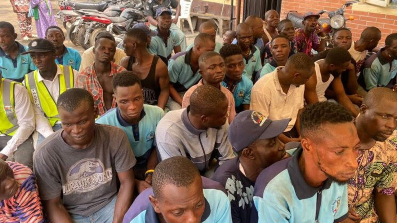 Taskforce Arrests 51 Suspected Highway Gang In Lagos
