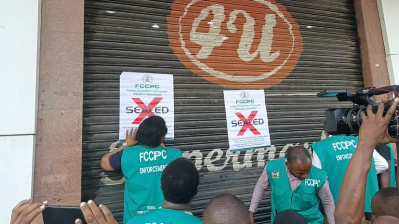 Federal Competition and Consumer Protection Commission Seals Supermarket In Abuja