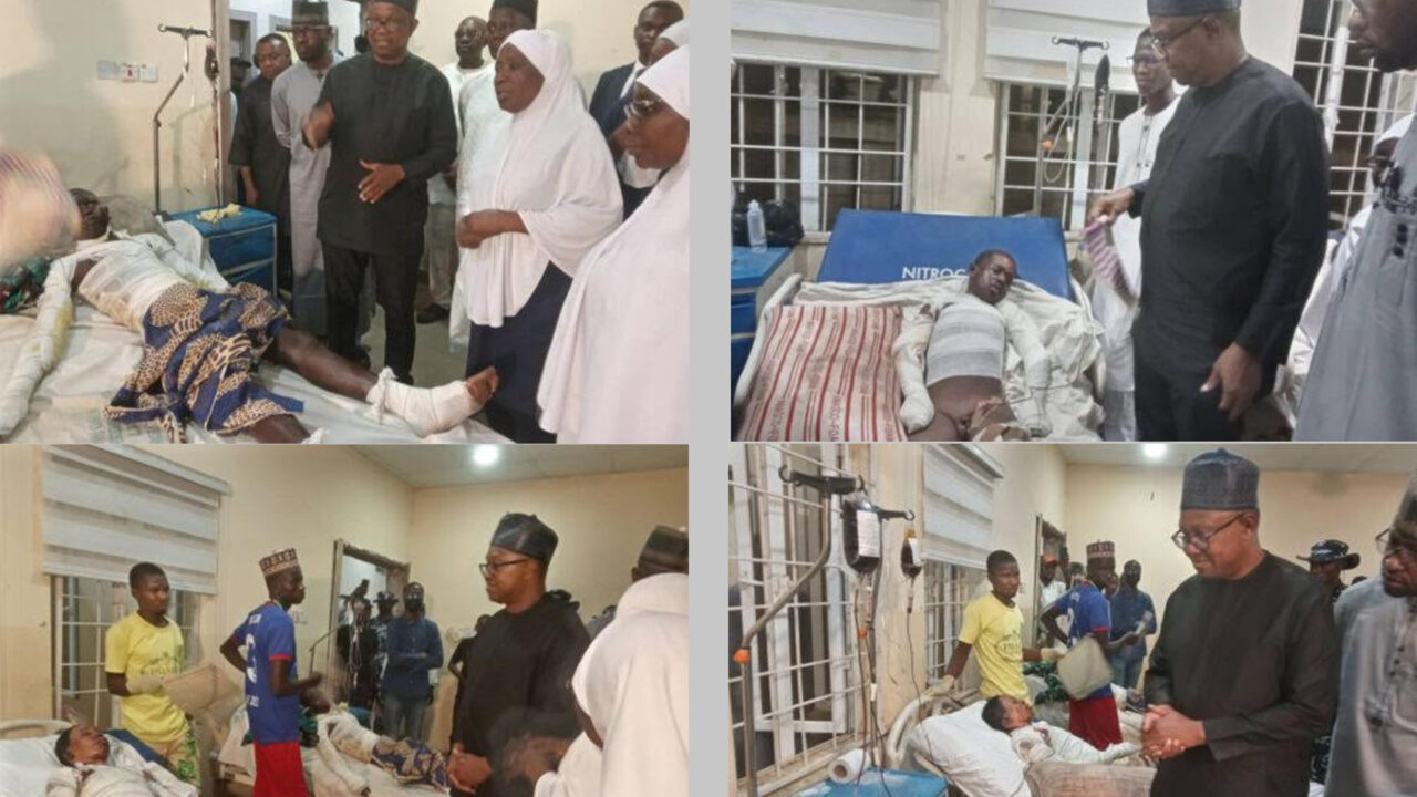 Obi Visits Victims Of Kano Mosque Fire-Bombing