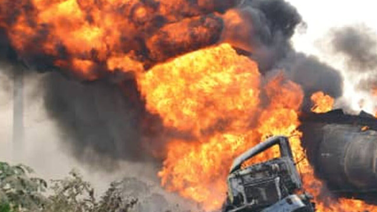 Rivers Gas Tanker Explosion: Four People Feared Dead, Driver Escape Unhurt
