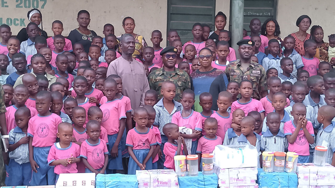 Naval Outpost Onitsha Donates Educational Materials to School in Odekpe
