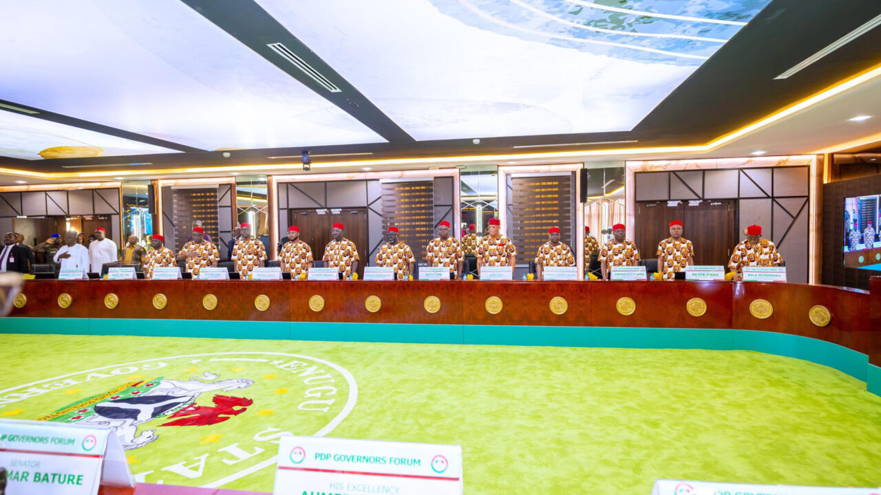 Communiqué Issued By The PDP Governors’ Forum In Enugu – Transcript