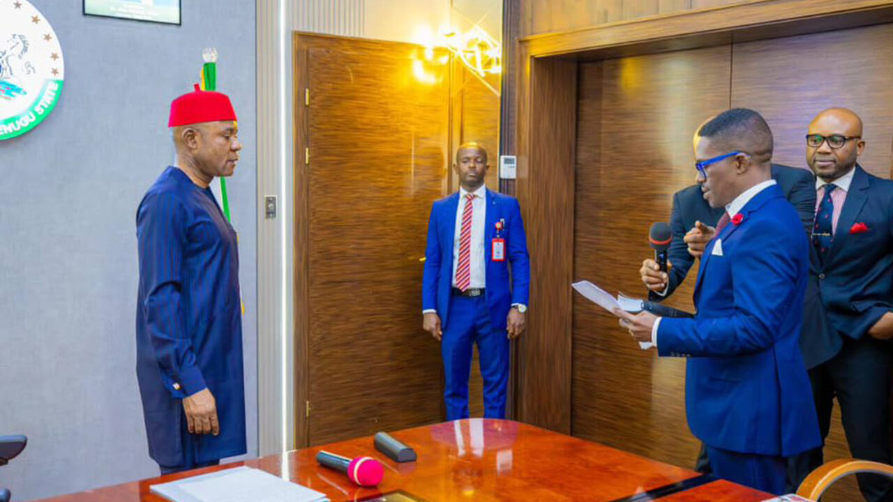 Enugu Governor Swears In New Commissioner For Lands And Urban Development