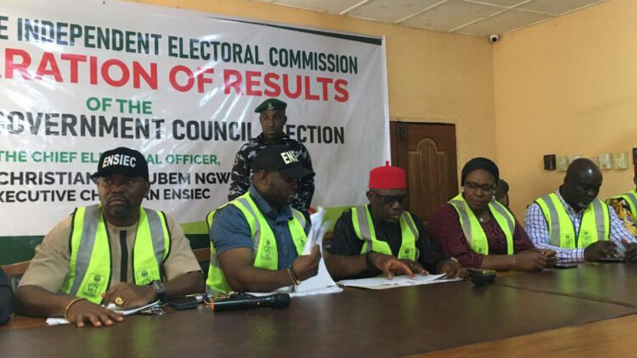 PDP Wins 2024 Council Election In All 17 LGA In Enugu.