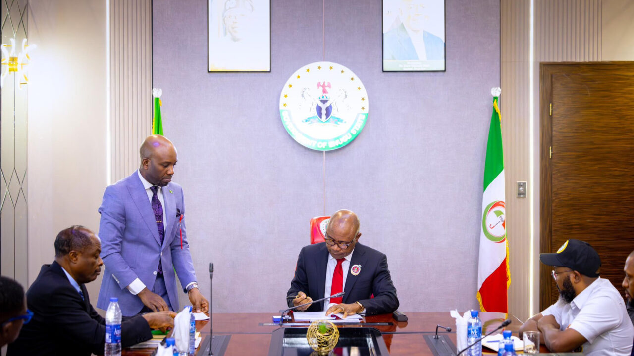 Gov. Mbah Signs Executive Order Creating New Urban Areas In Enugu State