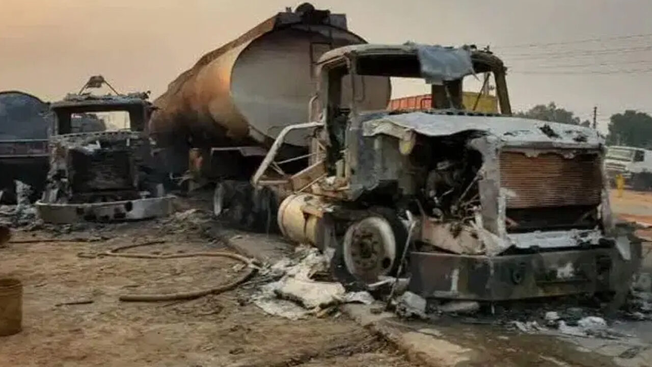 Fuel Tanker Accident Burns Persons and Vehicles At Ugwu Onyeama In Enugu