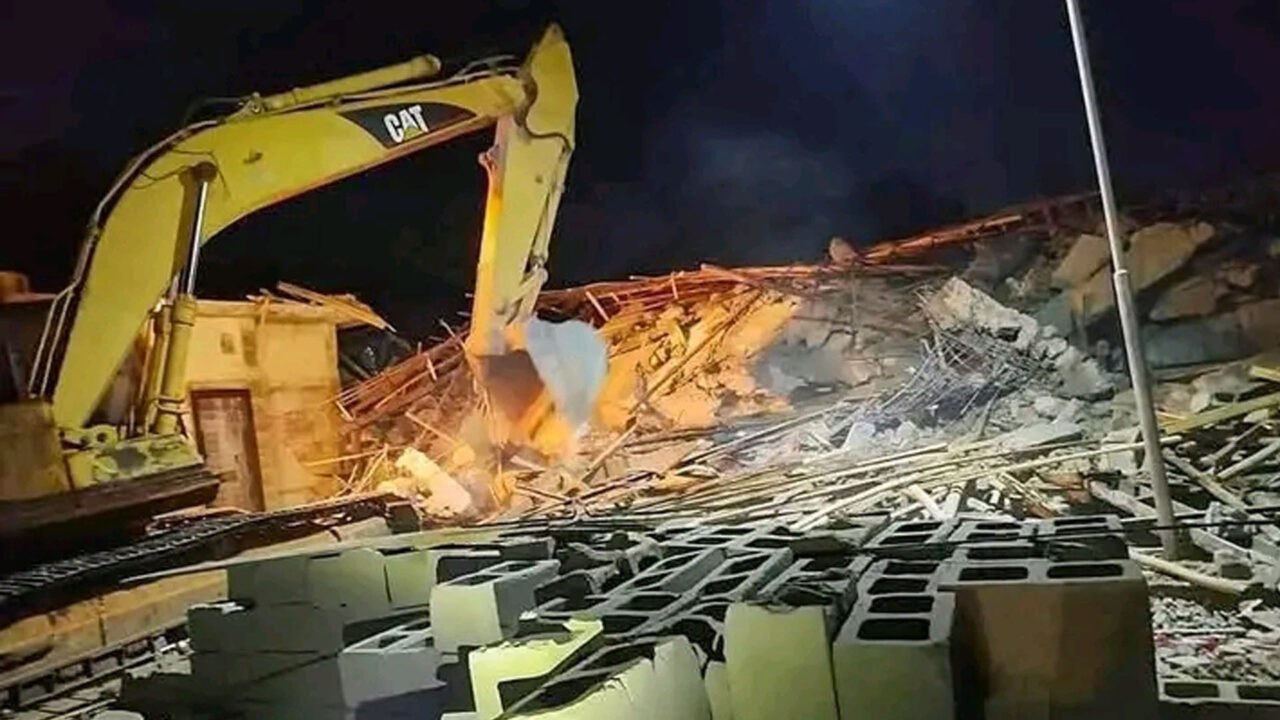 Three-Storey Building Collapses In Awka, Anambra State