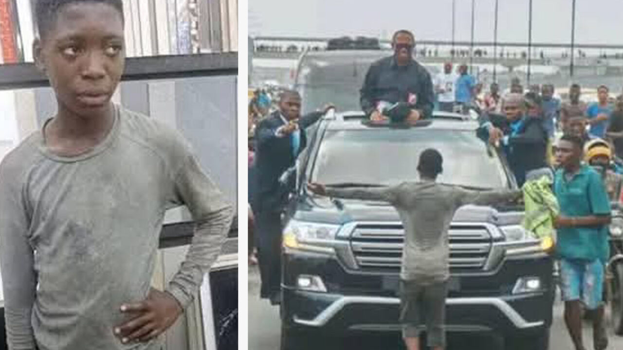 Teenager in Viral Peter Obi Convoy Photo Locked Up Since January Over Dubious Charges