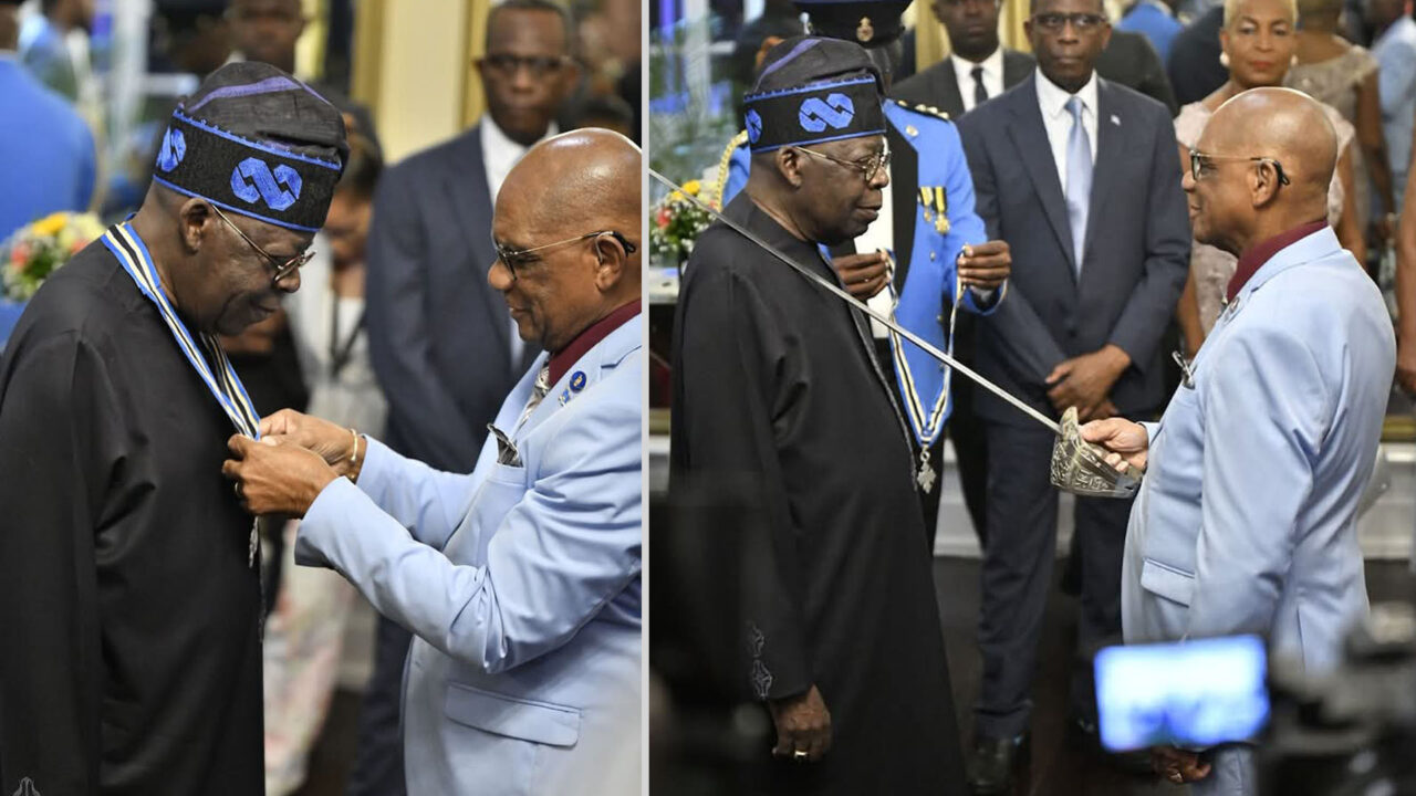 Tinubu Becomes Knight Commander of the Order of Saint Lucia
