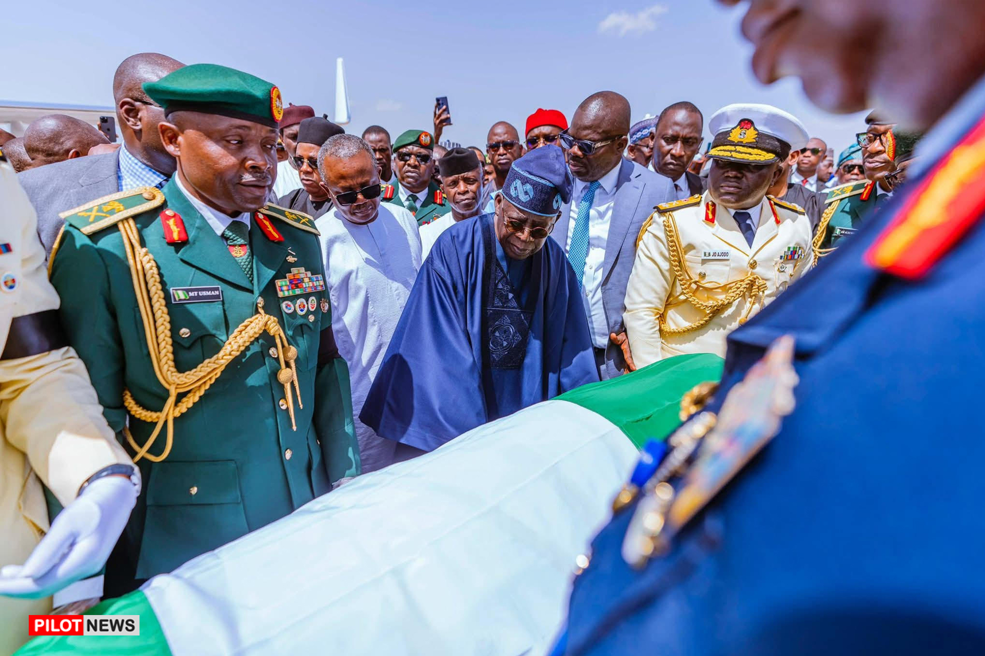 Tinubu Leads Dignitaries as Buhari is Laid to Rest with Full Military ...
