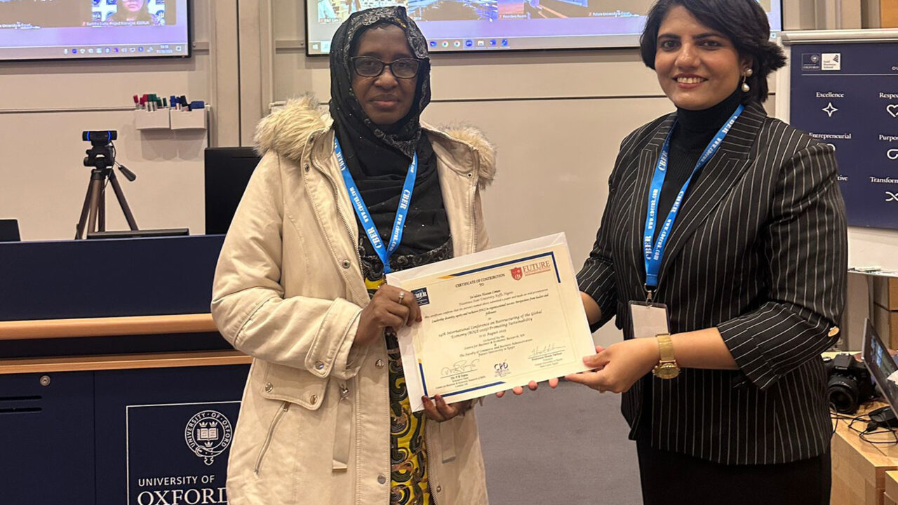 Nasarawa Varsity Vice Chancellor Honoured at Oxford University