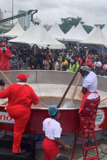 Hilda Baci Back in Guinness World Records with Largest Serving of Jollof Rice
