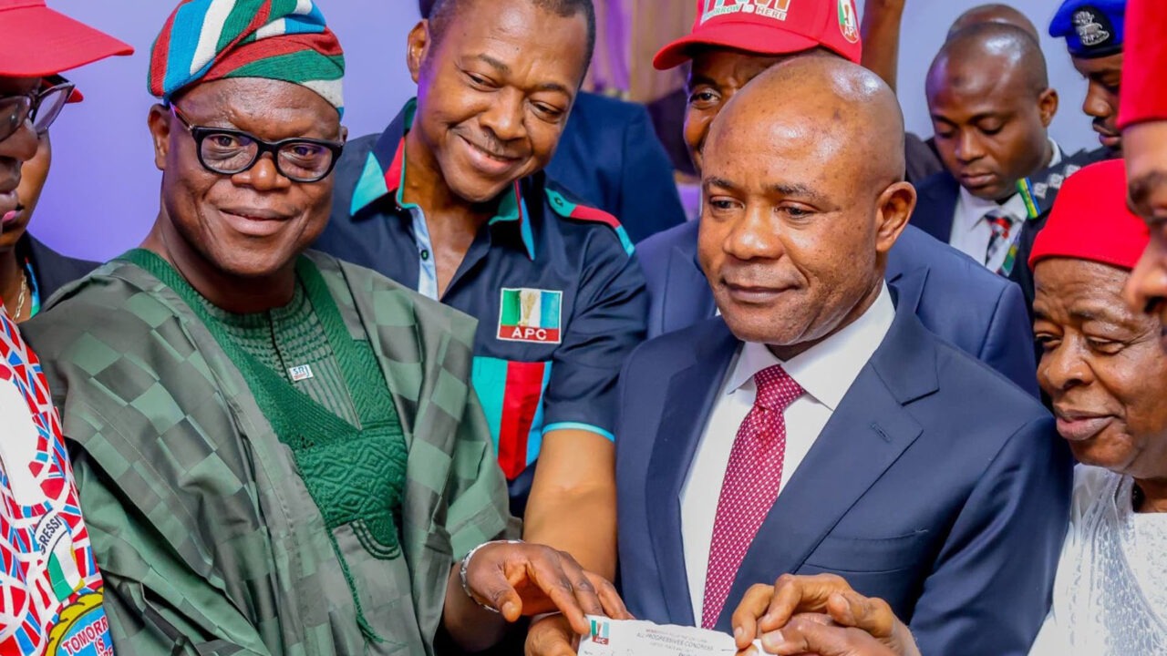 Gov. Peter Mbah, Others Join APC, Says PDP No Longer A Viable Vehicle