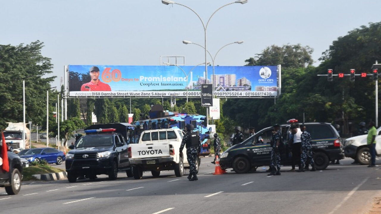 Police Disperse #FreeNnamdiKanuNow Protest in Abuja