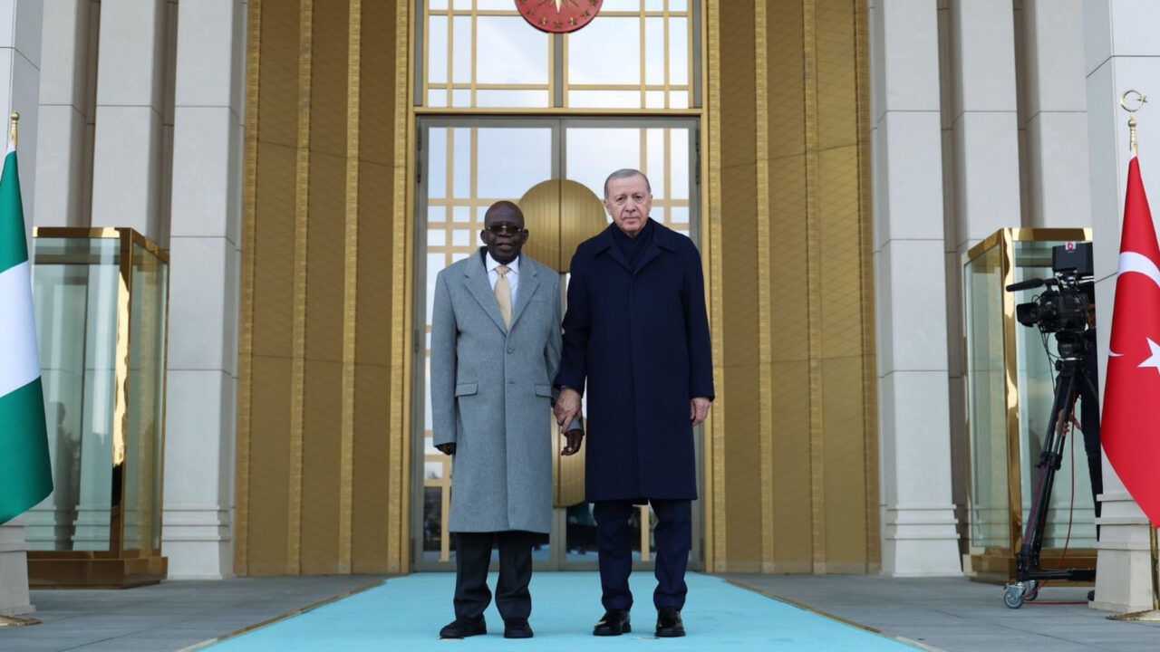 Tinubu Unhurt After Brief Stumble During Official Welcome in Ankara