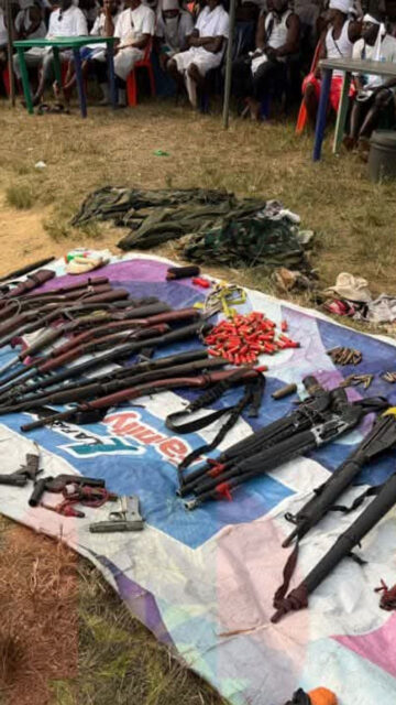 Over 80 Militants Surrender Arms in Cross River Amnesty Programme